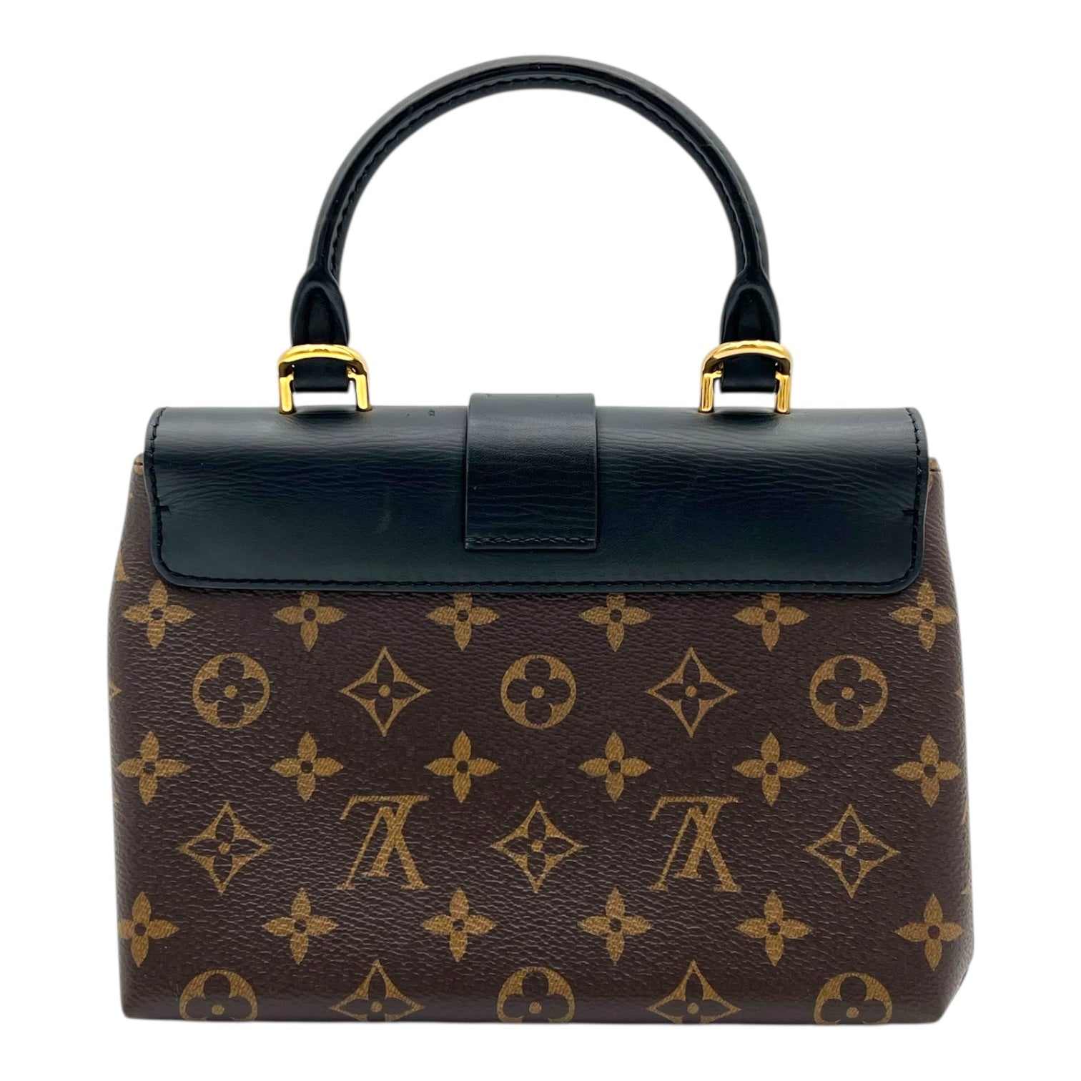 Louis Vuitton Locky Top Handle Bag Black in Monogram Coated Canvas, Gold hardware_2