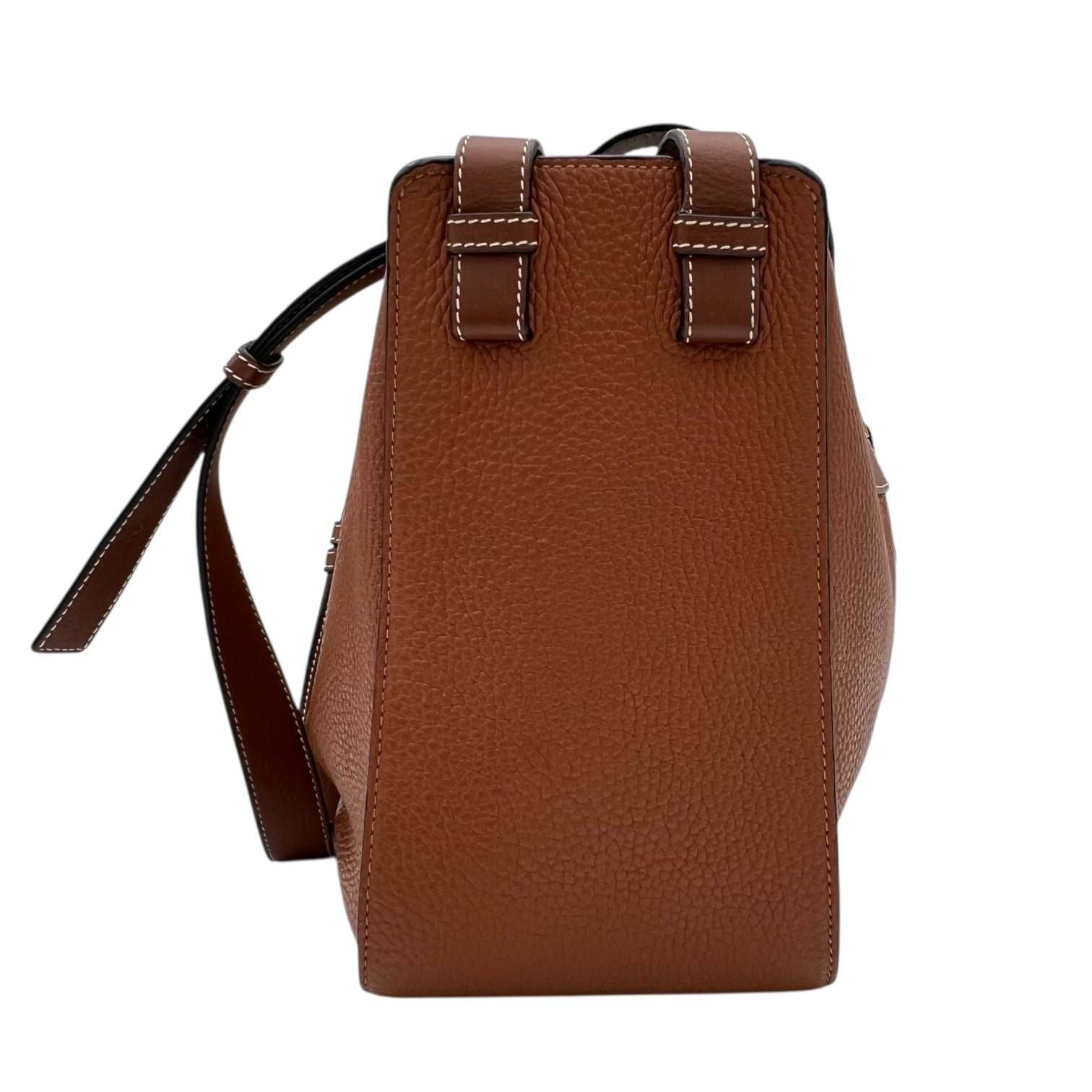 Loewe Hammock Shoulder Bag Brown in Calfskin, Gold hardware_2