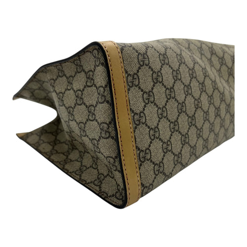 Gucci Padlock Tote Bag Beige in Coated Canvas, Gold hardware_10