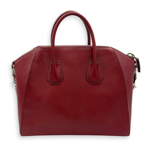 Givenchy Antigona Top Handle Bag Red in Calfskin, Gold hardware_2