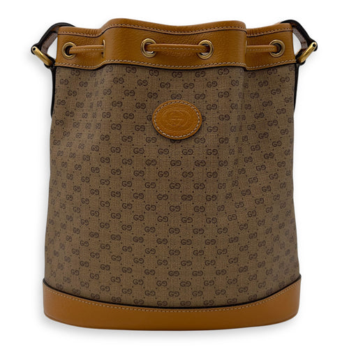 Gucci Disney Bucket Bag Brown in Coated Canvas, Gold hardware_2
