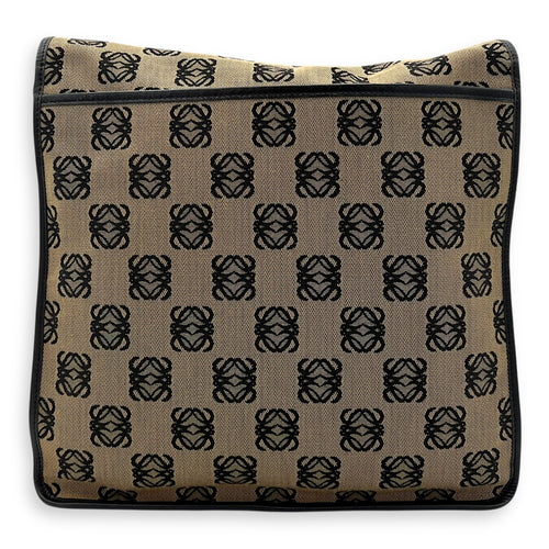 Loewe Anagram Crossbody Bag Brown in Jacquard, Silver hardware_2