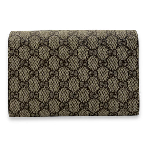 Gucci Dionysus Wallet On Chain Beige in Coated Canvas, Silver hardware_2