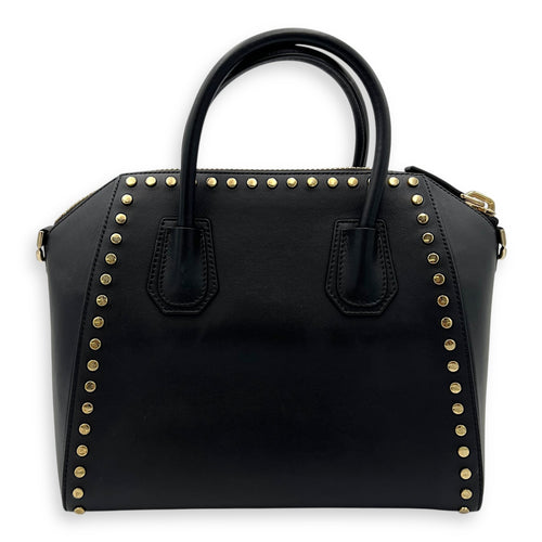 Givenchy Antigona Top Handle Bag Black in Calfskin, Gold hardware_2