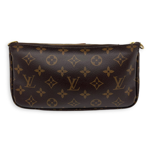 Louis Vuitton Multi-Pochette Accessoires Shoulder Bag Brown in Monogram Coated Canvas, Gold hardware_2