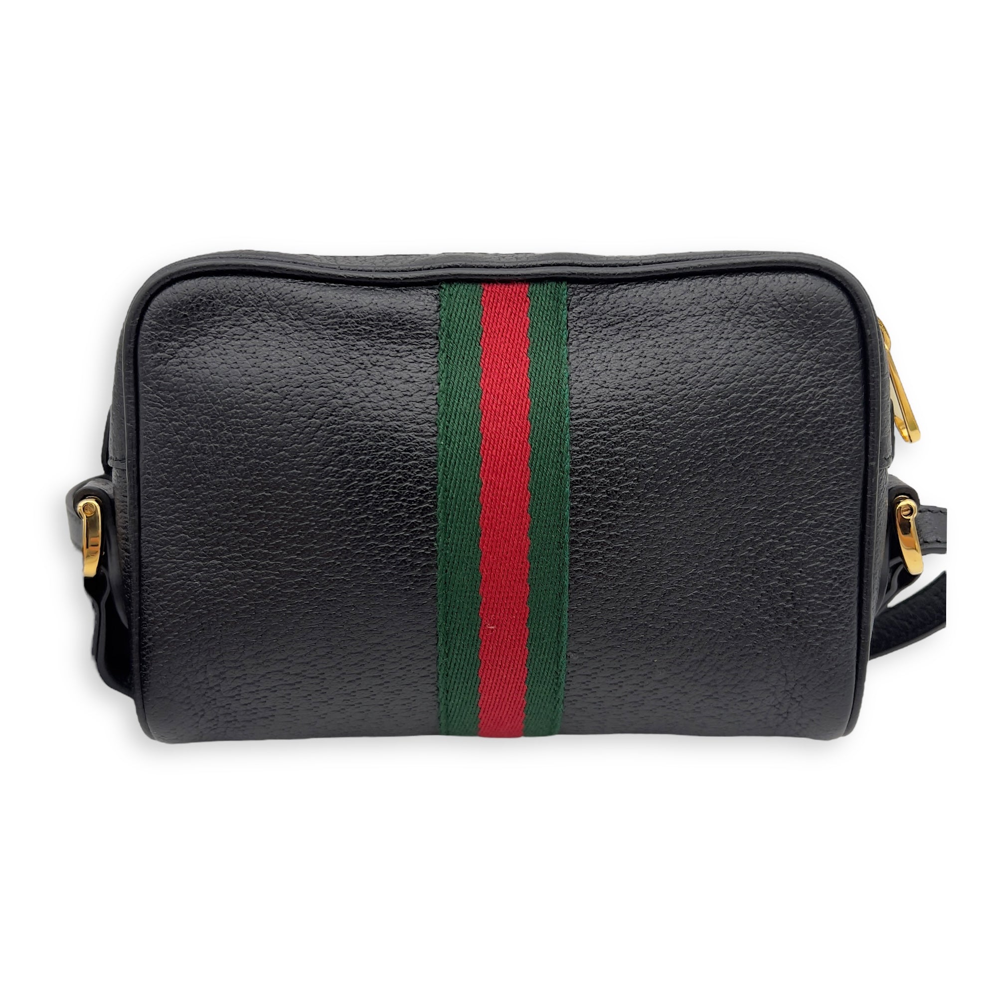 Gucci Ophidia Shoulder Bag Black in Calfskin, Gold hardware_2