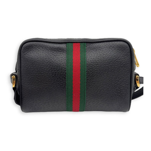 Gucci Ophidia Shoulder Bag Black in Calfskin, Gold hardware_2