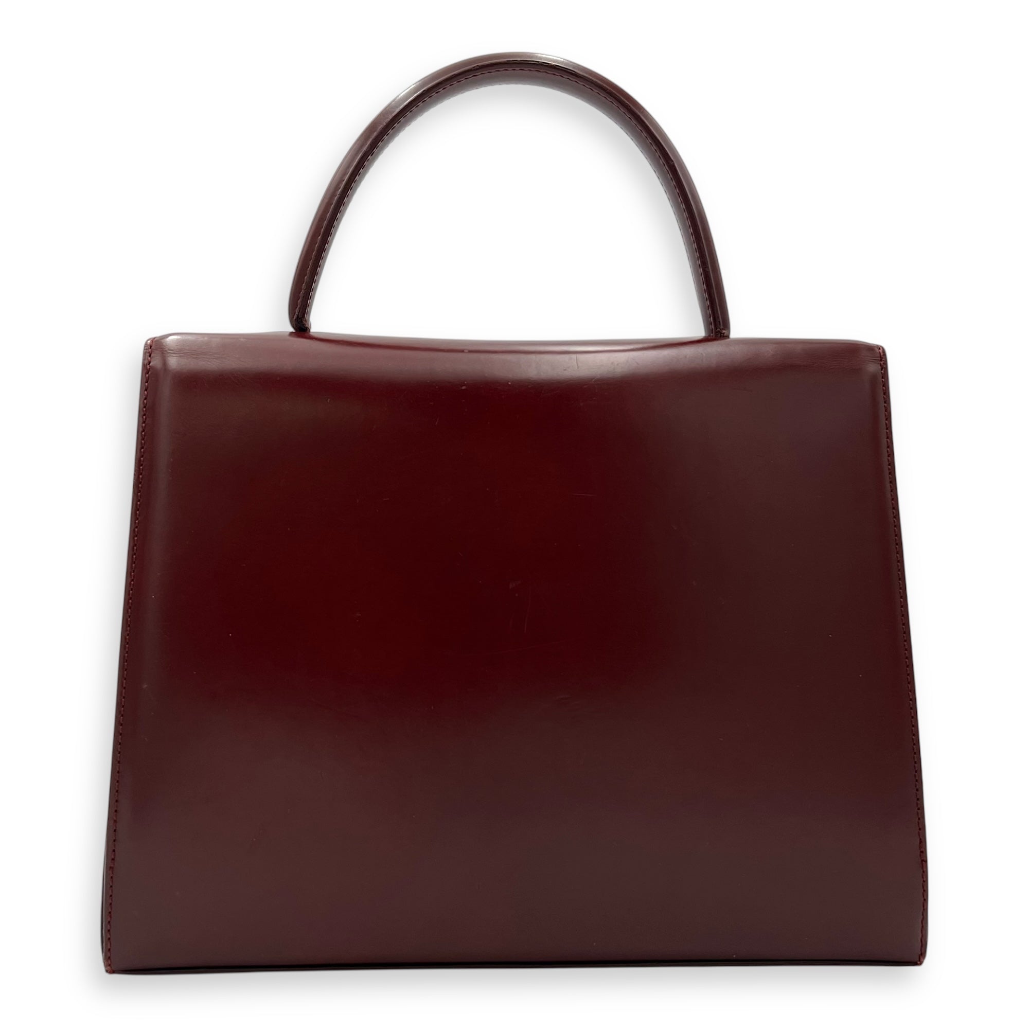 Cartier panther Top Handle Bag Red in Calfskin, Silver hardware_2