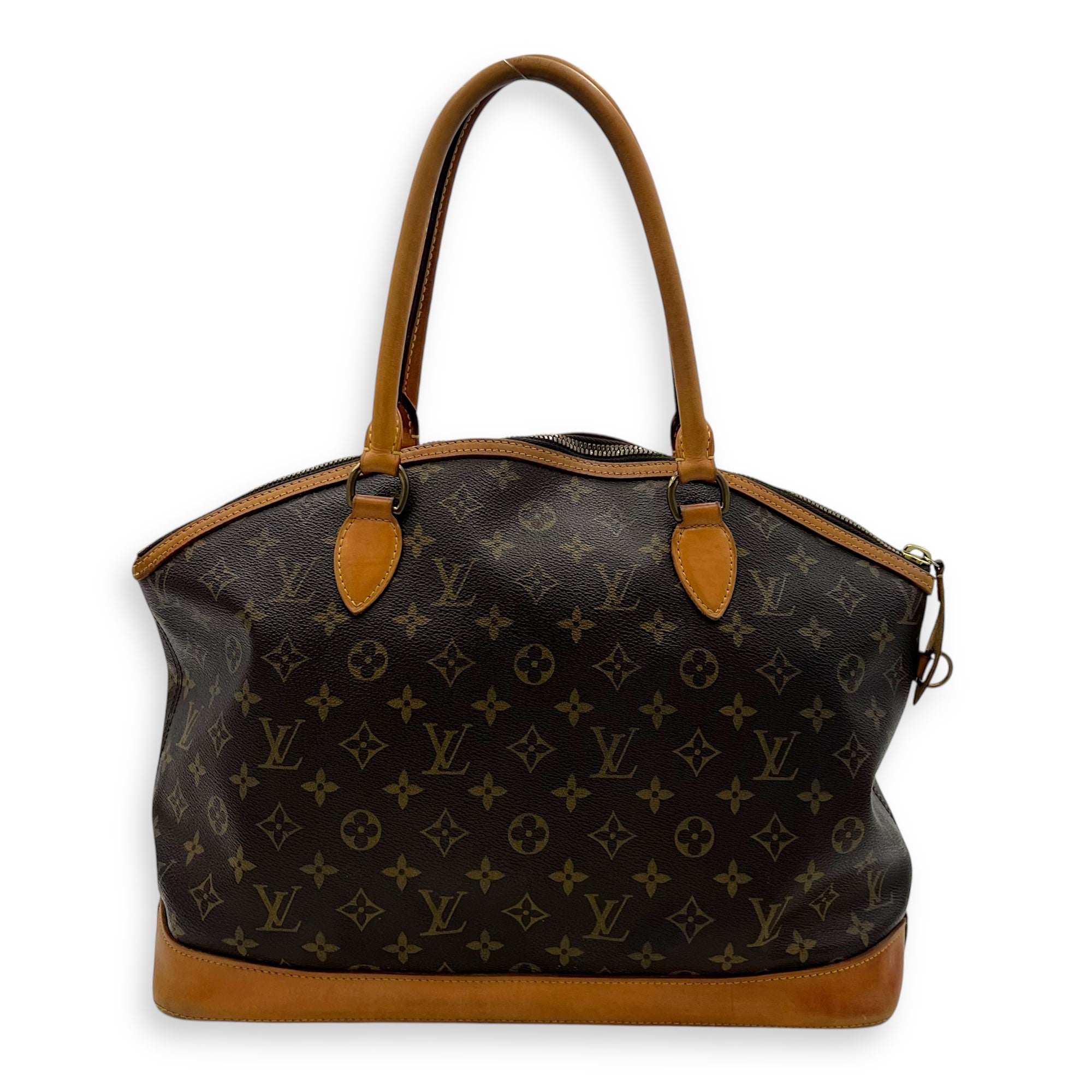 Louis Vuitton Others Top Handle Bag Brown in Monogram Coated Canvas, Gold hardware_2