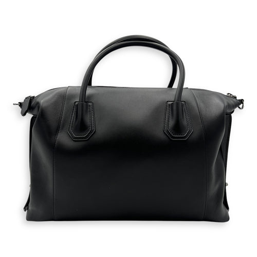 Givenchy Antigona Top Handle Bag Black in Calfskin, Silver hardware_2
