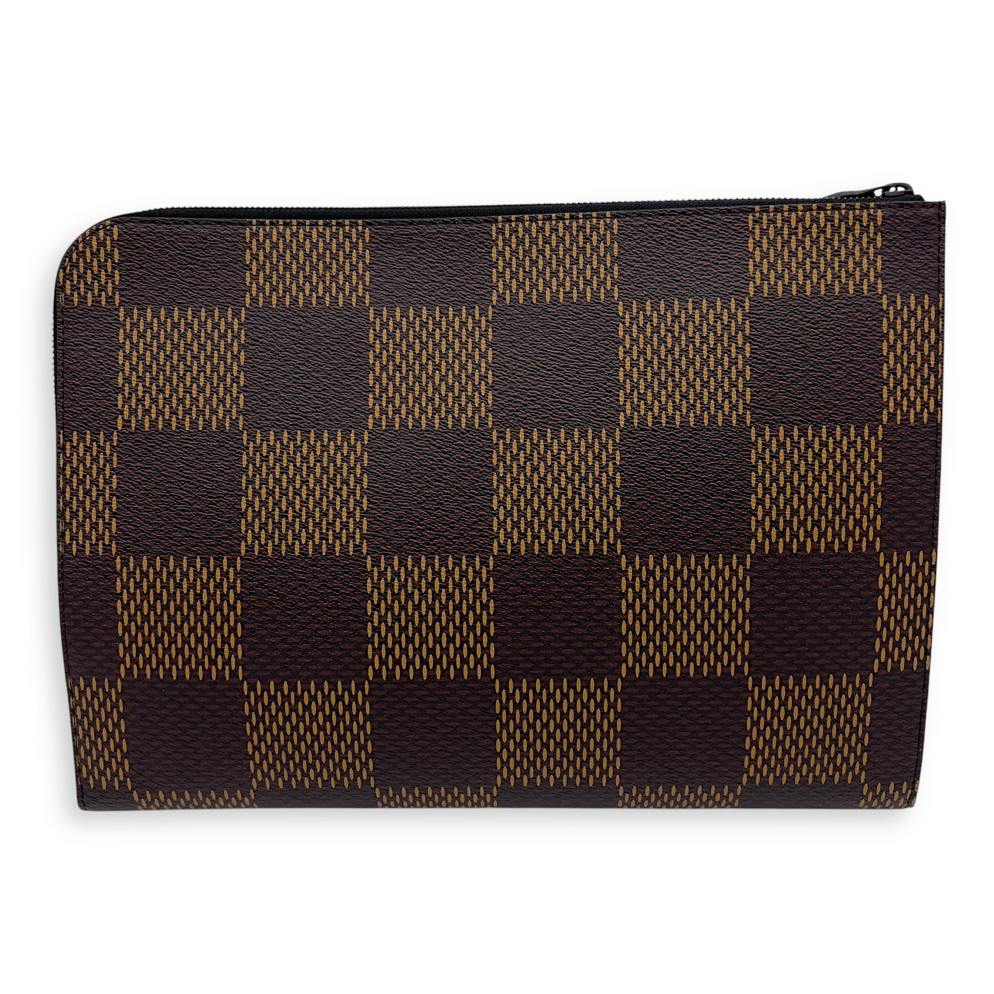 Louis Vuitton Human Made Nigo Brown Clutch in Coated Canvas, Lacquered Metal hardware_2