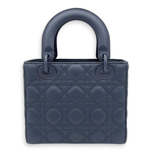 Christian Dior Lady Dior Top Handle Bag Small Ultramatte in Lambskin, Lacquered Metal hardware_2