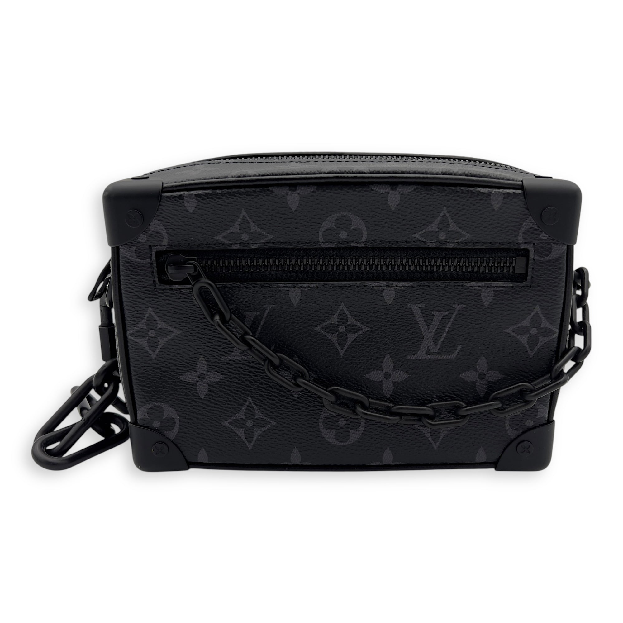 Louis Vuitton Trunk Shoulder Bag Black in Monogram Coated Canvas, Black hardware_2