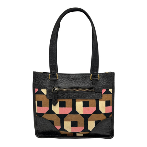 Prada Logo Multi-colour Top Handle Bag in Canvas, Gold hardware_2