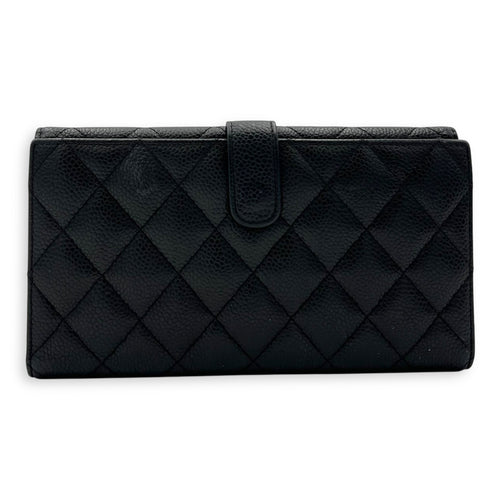 Chanel CC Wallet Black in Caviar Leather, Silver hardware_2