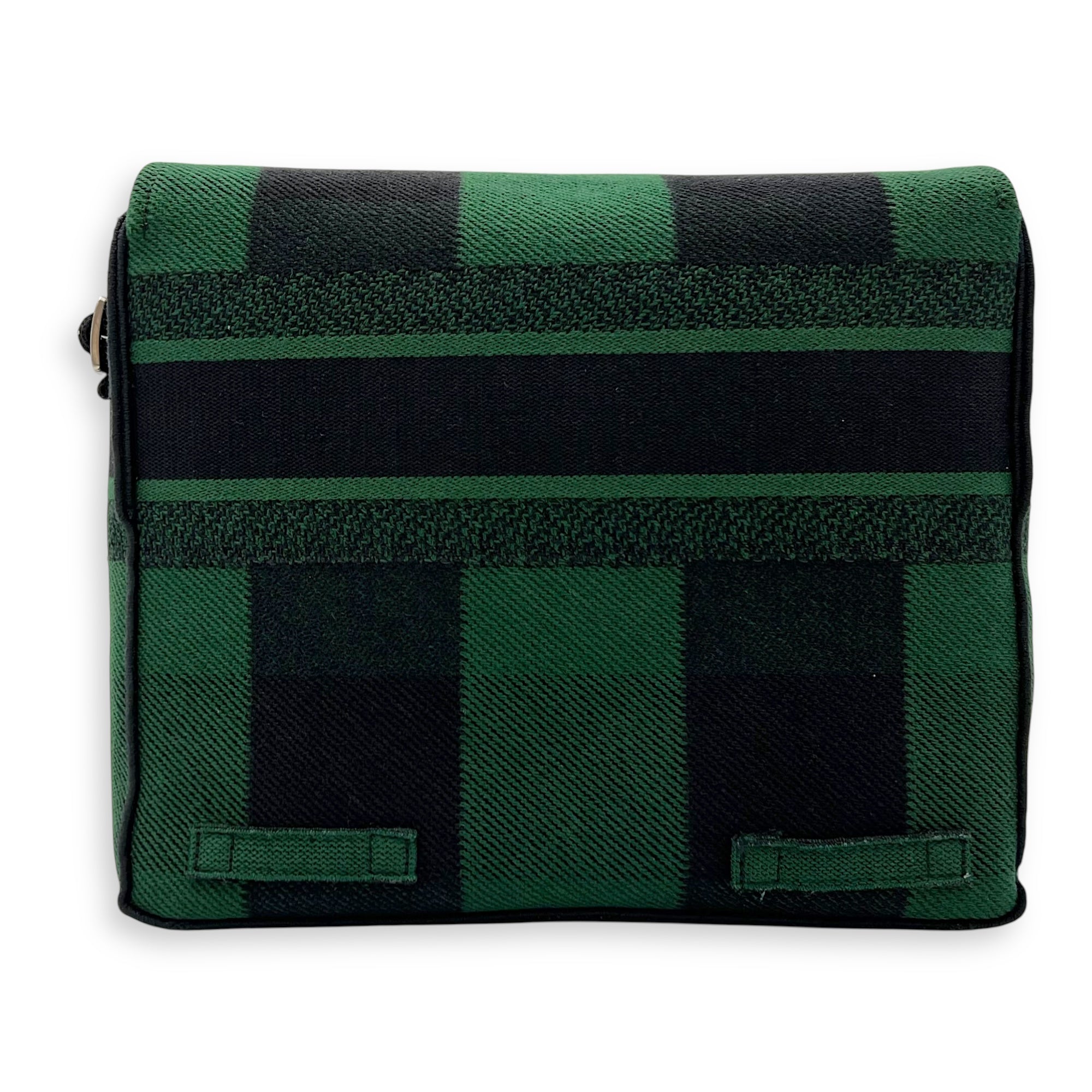 Christian Dior Camp Crossbody Bag Green in Canvas, Silver hardware_2