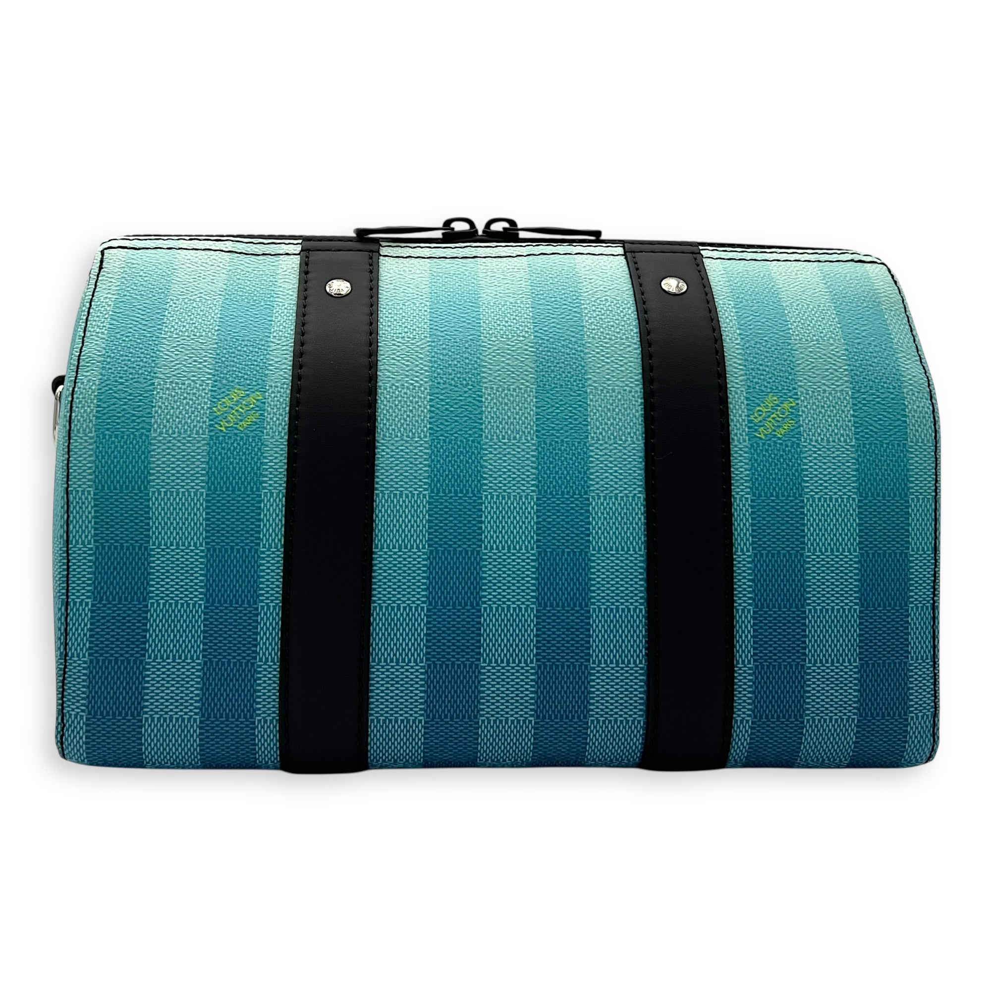 Louis Vuitton City keepall Crossbody Bag Medium Blue in Canvas, Black hardware_2