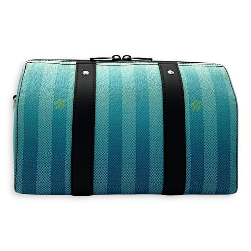 Louis Vuitton City keepall Crossbody Bag Medium Blue in Canvas, Black hardware_2