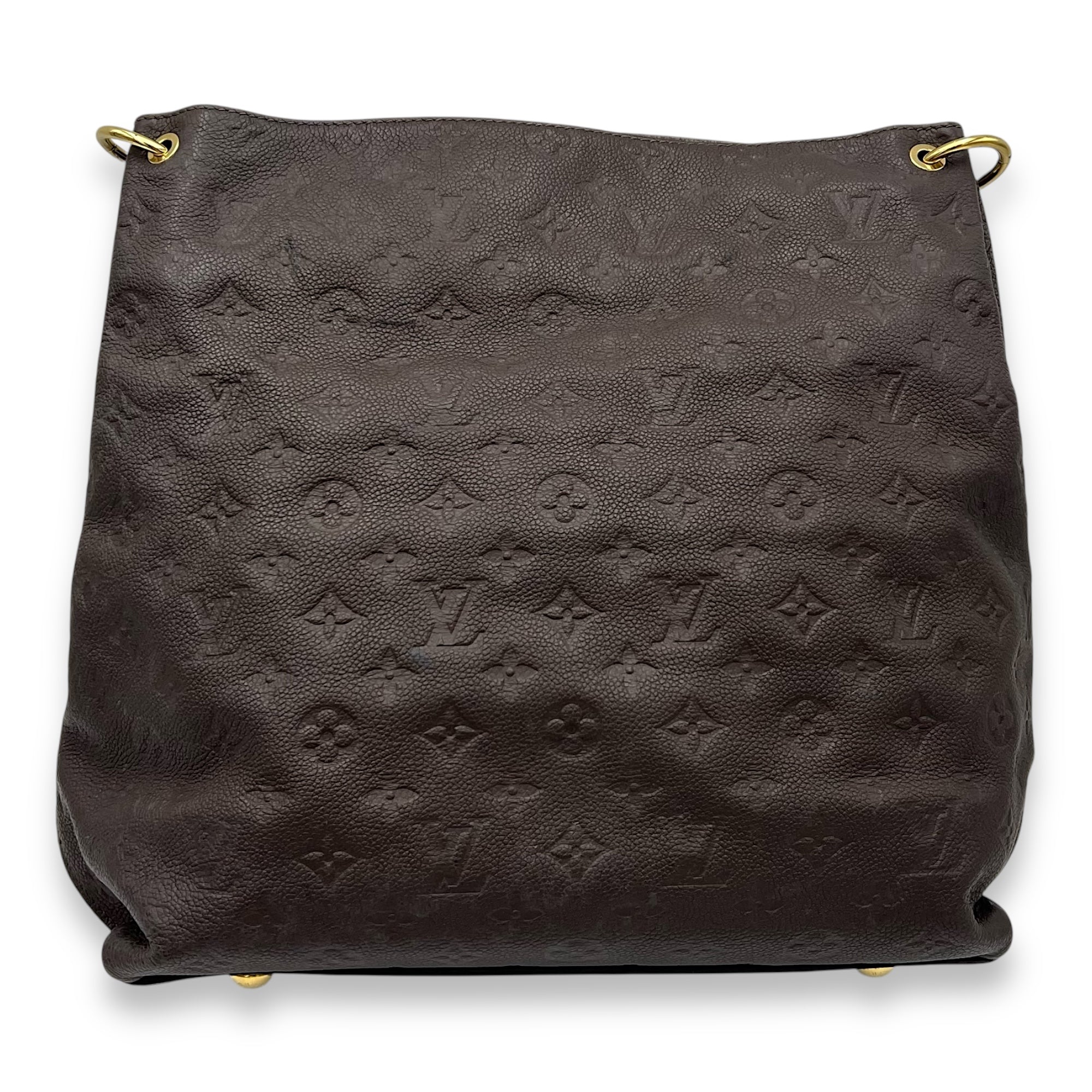 Louis Vuitton Metis Shoulder Bag Hobo Brown in Empreinte Leather, Gold hardware_2