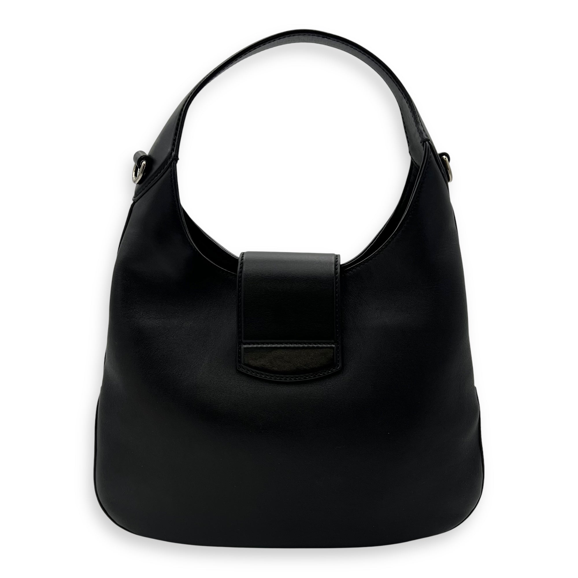 Gucci Dionysus Shoulder Bag Black in Calfskin, Silver hardware_2