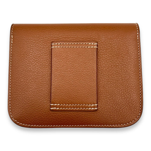 Hermès Constance Slim Gold Wallet in Evercolor, Gold hardware_2