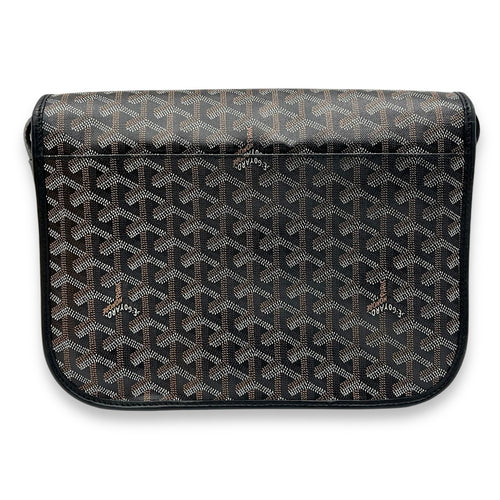 Goyard Belvedere Messenger MM Black in Coated Canvas, Silver hardware_2