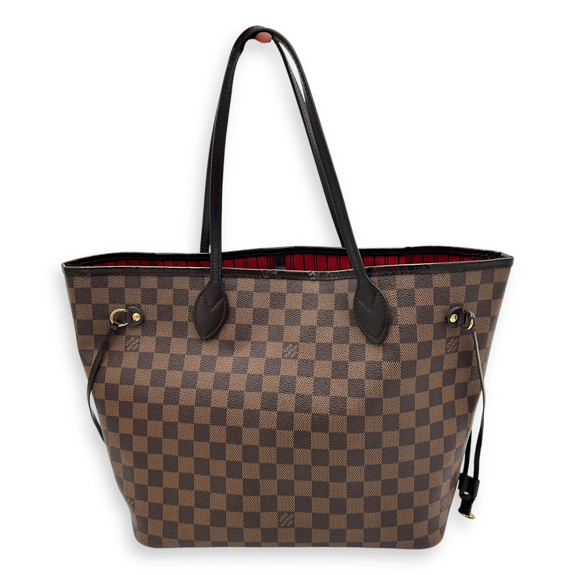 Louis Vuitton Neverfull MM Brown Tote Bag in Monogram Coated Canvas, Gold hardware_2