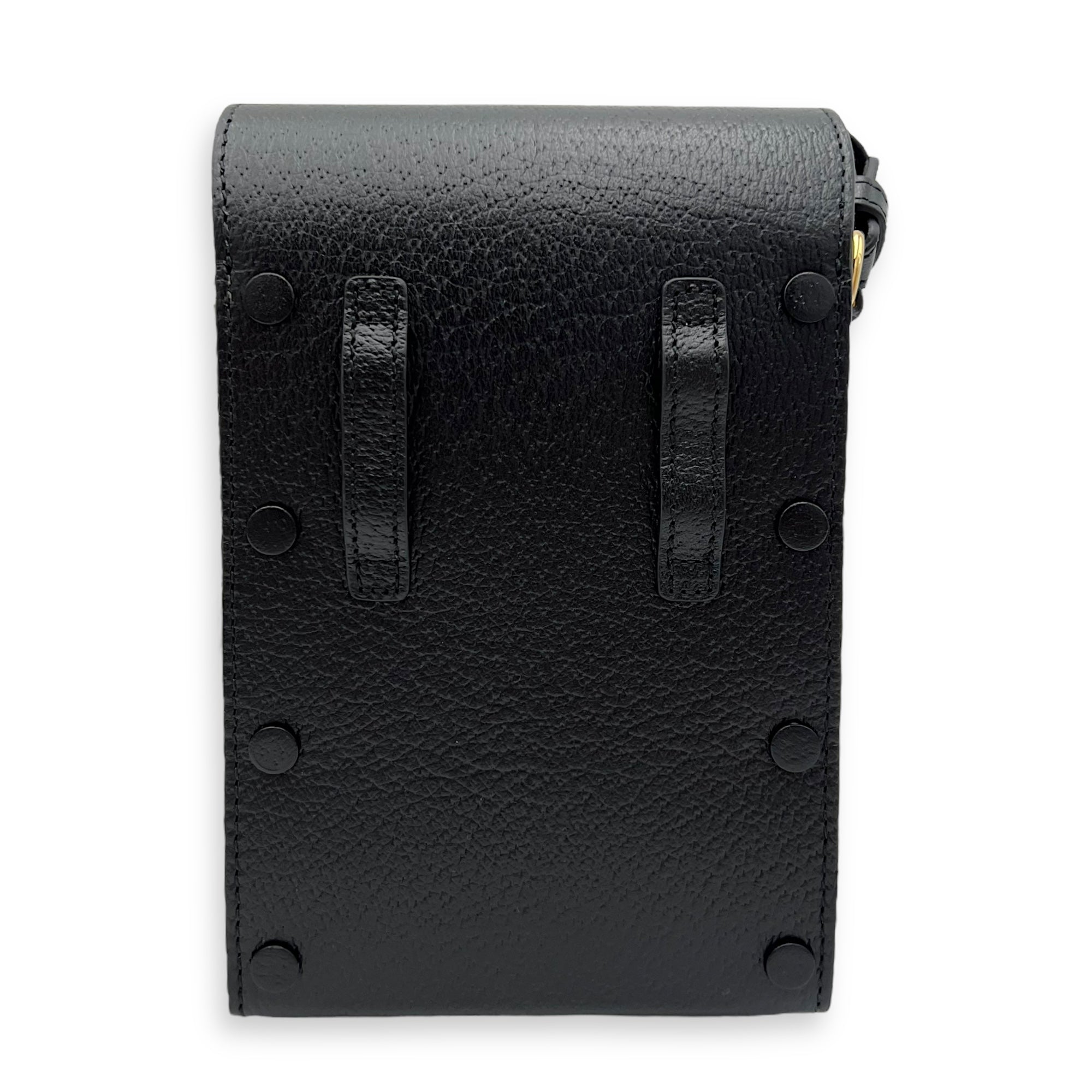 Gucci Horsebit 1955 Black Crossbody Bag in Calfskin, Gold hardware_2