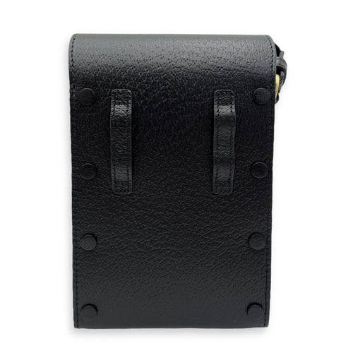 Gucci Horsebit 1955 Black Crossbody Bag in Calfskin, Gold hardware_2