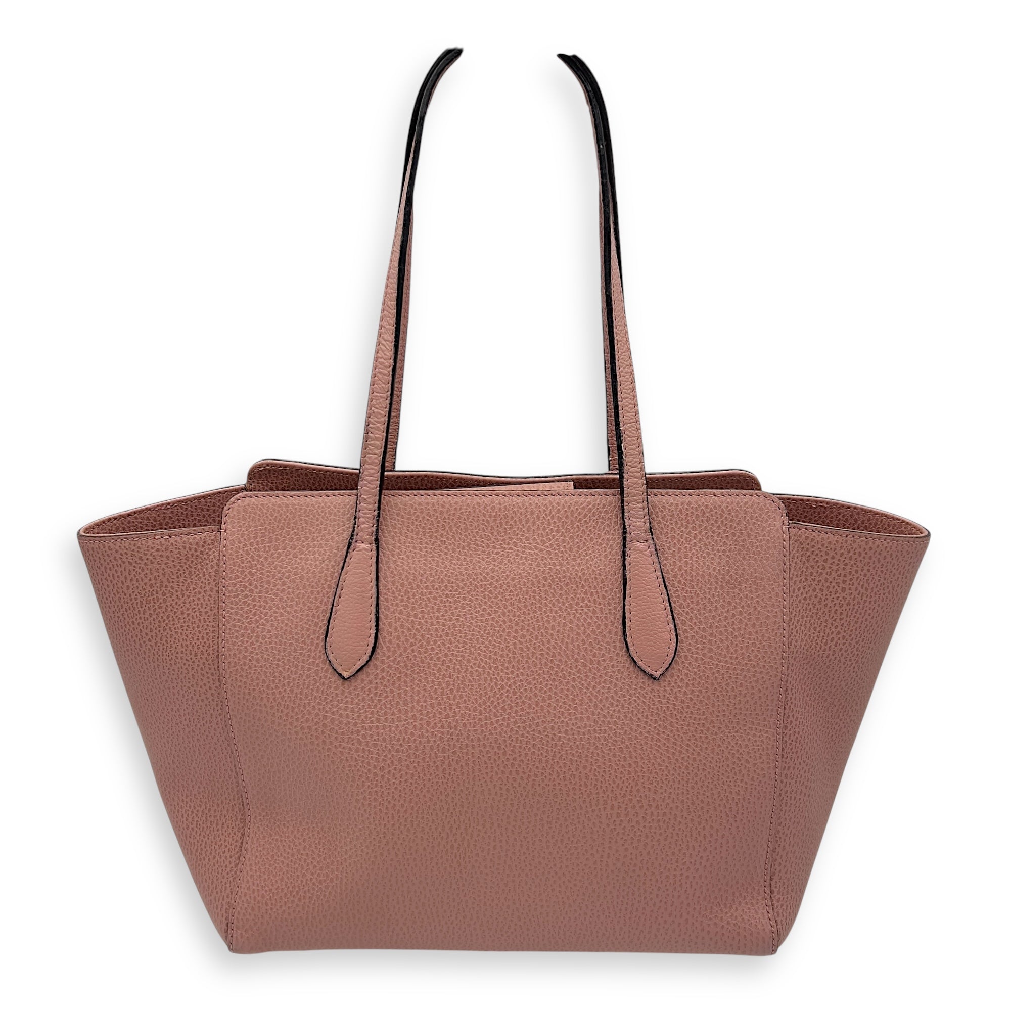 Gucci Swing Pink Shoulder Bag in Calfskin, Gold hardware_2