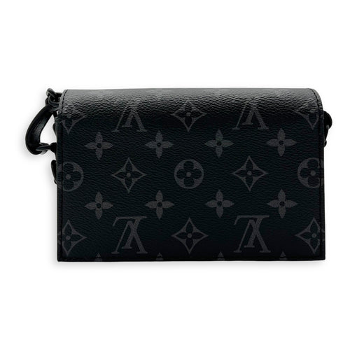 Louis Vuitton Steamer Wearable Black Wallet On Chain in Monogram Coated Canvas, Lacquered Metal hardware_2