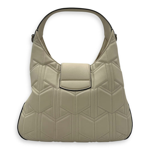 Gucci Dionysus Shoulder Bag White in Calfskin, Silver hardware_2