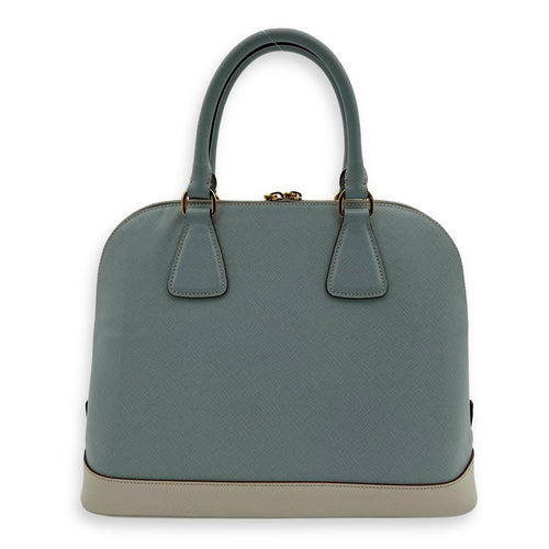 Prada Others Top Handle Bag Blue in Saffiano Leather, Gold hardware_2