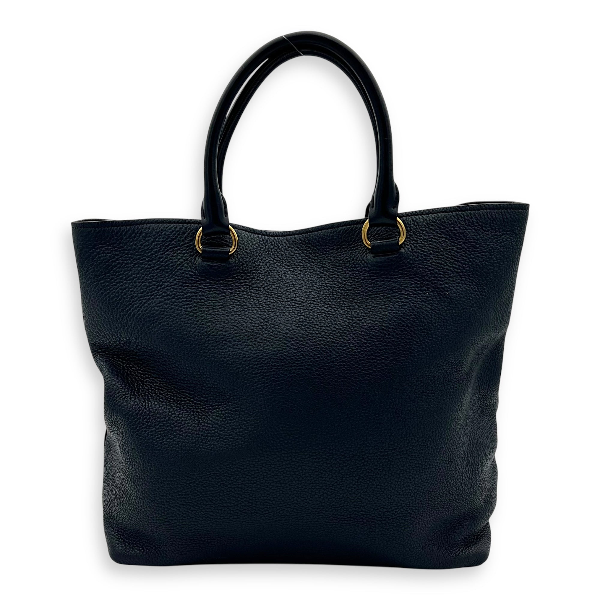 Prada 2 way bag Top Handle Bag Blue in Calfskin, Gold hardware_2