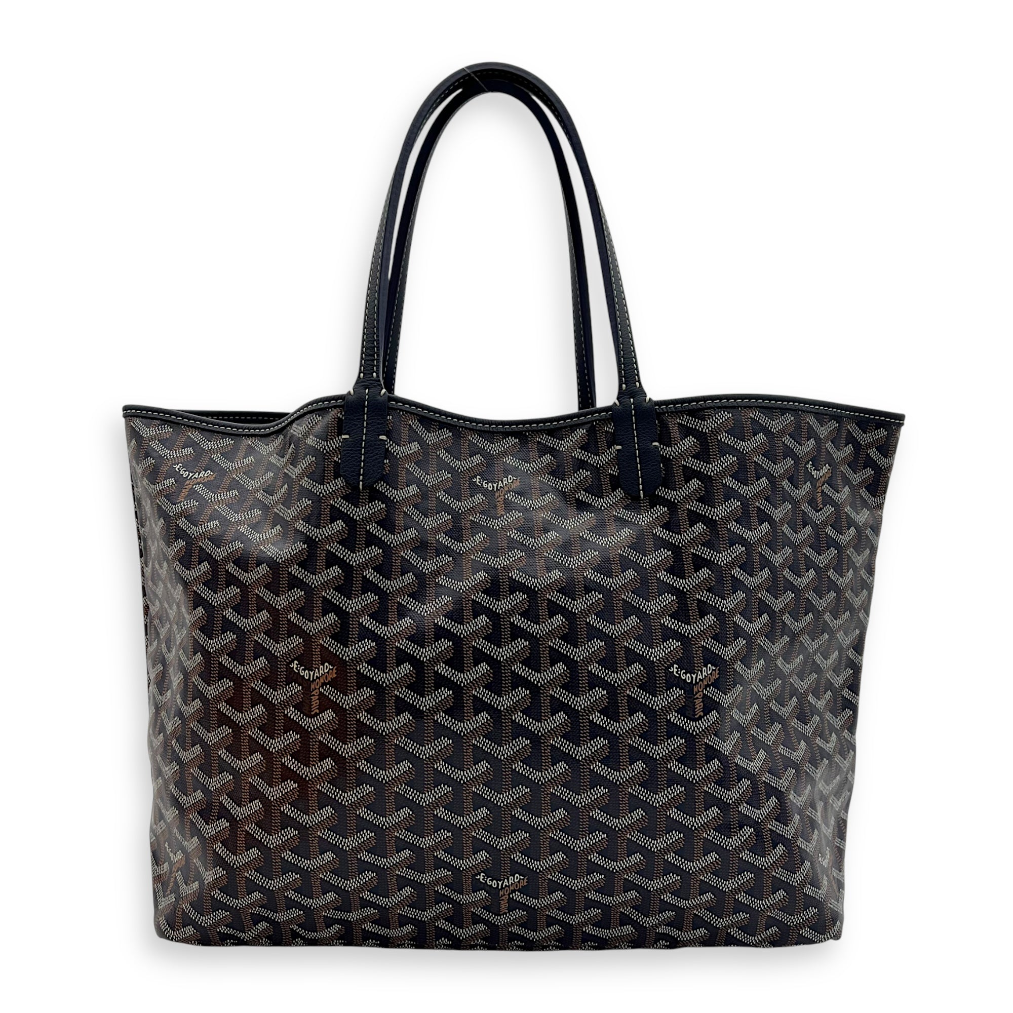 Goyard Saint Louis Tote Bag PM Blue in Coated Canvas, Silver hardware_2