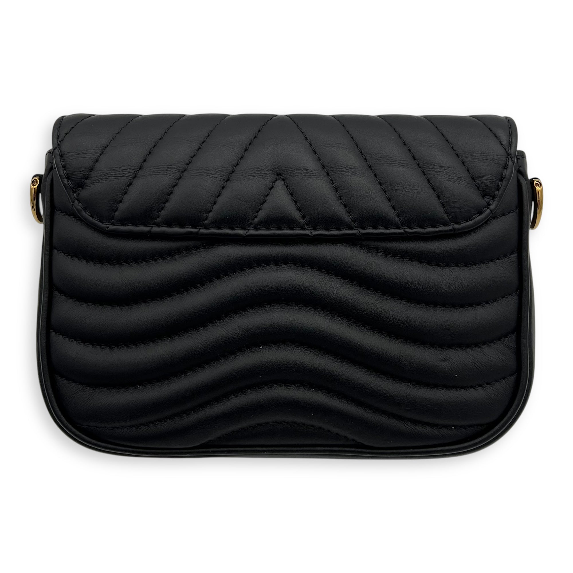 Louis Vuitton New Wave Crossbody Bag Black in Calfskin, Gold hardware_2