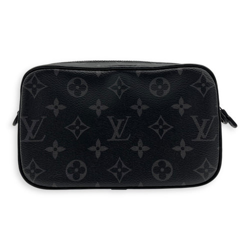 Louis Vuitton Alpha Crossbody Bag Black in Monogram Coated Canvas, Lacquered Metal hardware_2
