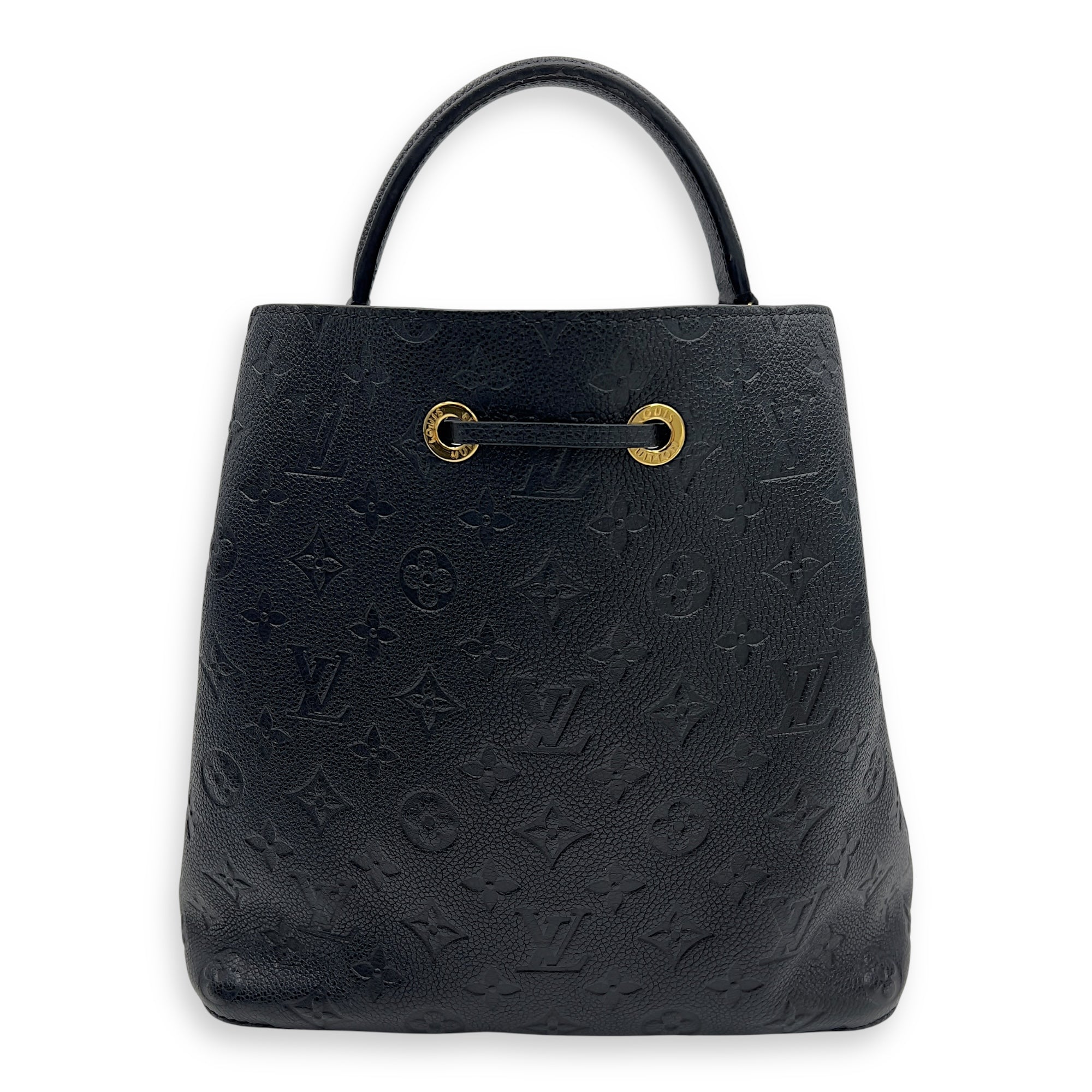 Louis Vuitton NeoNoe Bucket Bag MM Black in Empreinte Leather, Gold hardware_2
