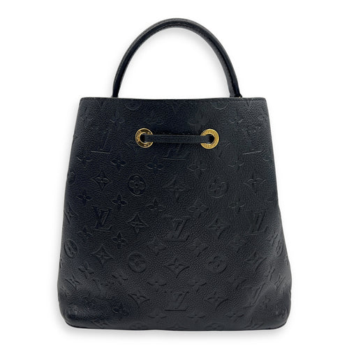 Louis Vuitton NeoNoe Bucket Bag MM Black in Empreinte Leather, Gold hardware_2