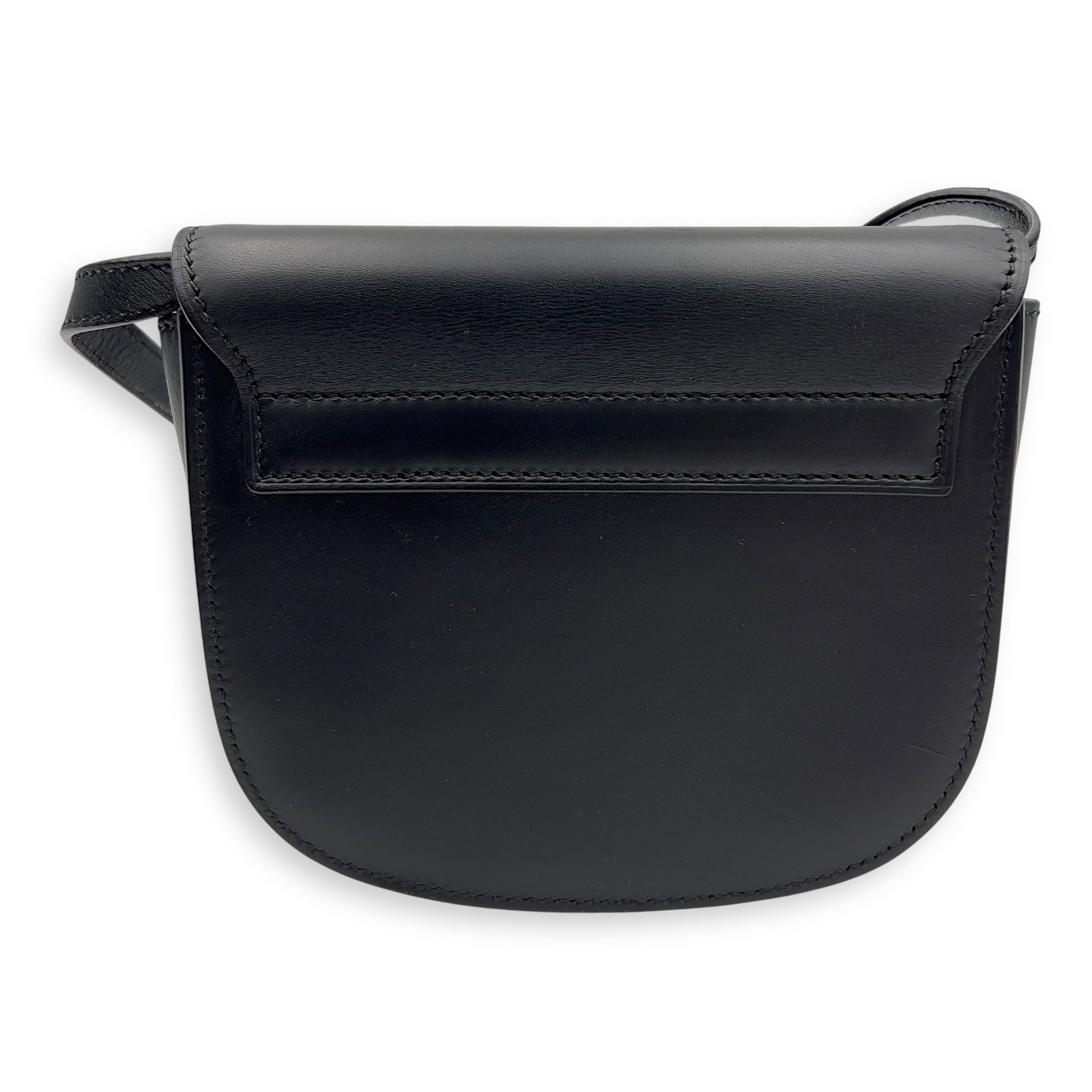 Saint Laurent Kaia Crossbody Bag Black in Calfskin, Gold hardware_2