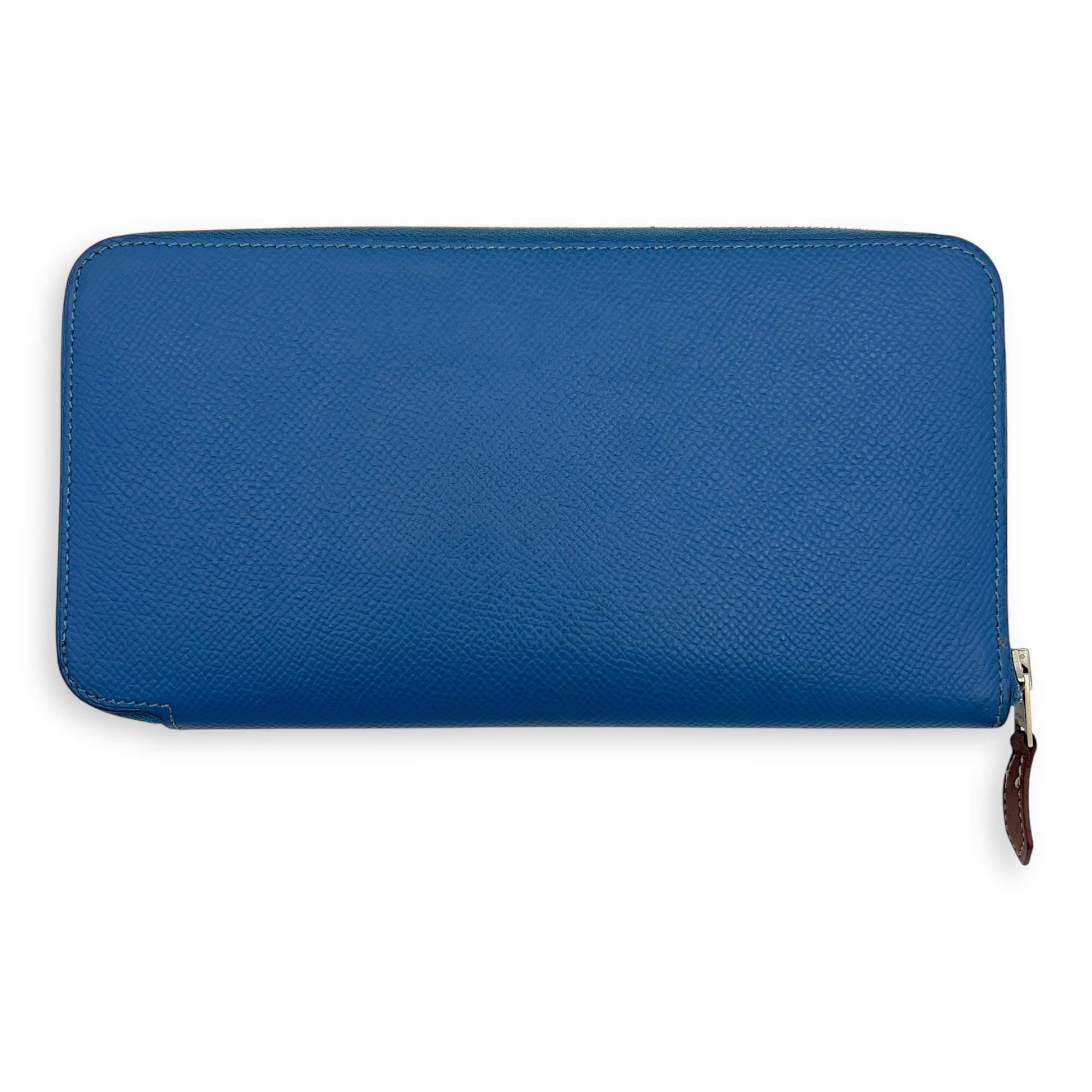 Hermès Silk In Blue in Epsom, Palladium hardware_2