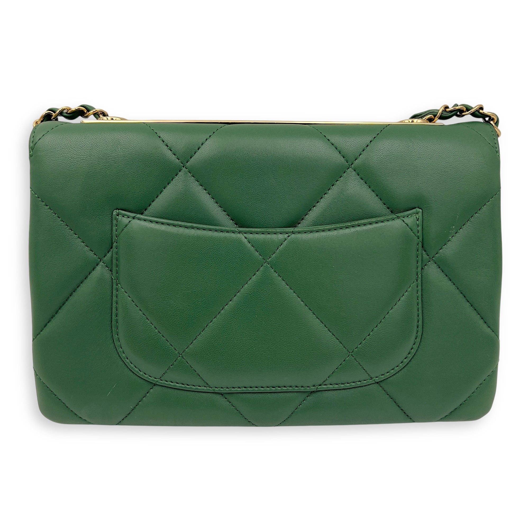Chanel Trendy CC Black Top Handle Bag in Calfskin, Gold hardware_2
