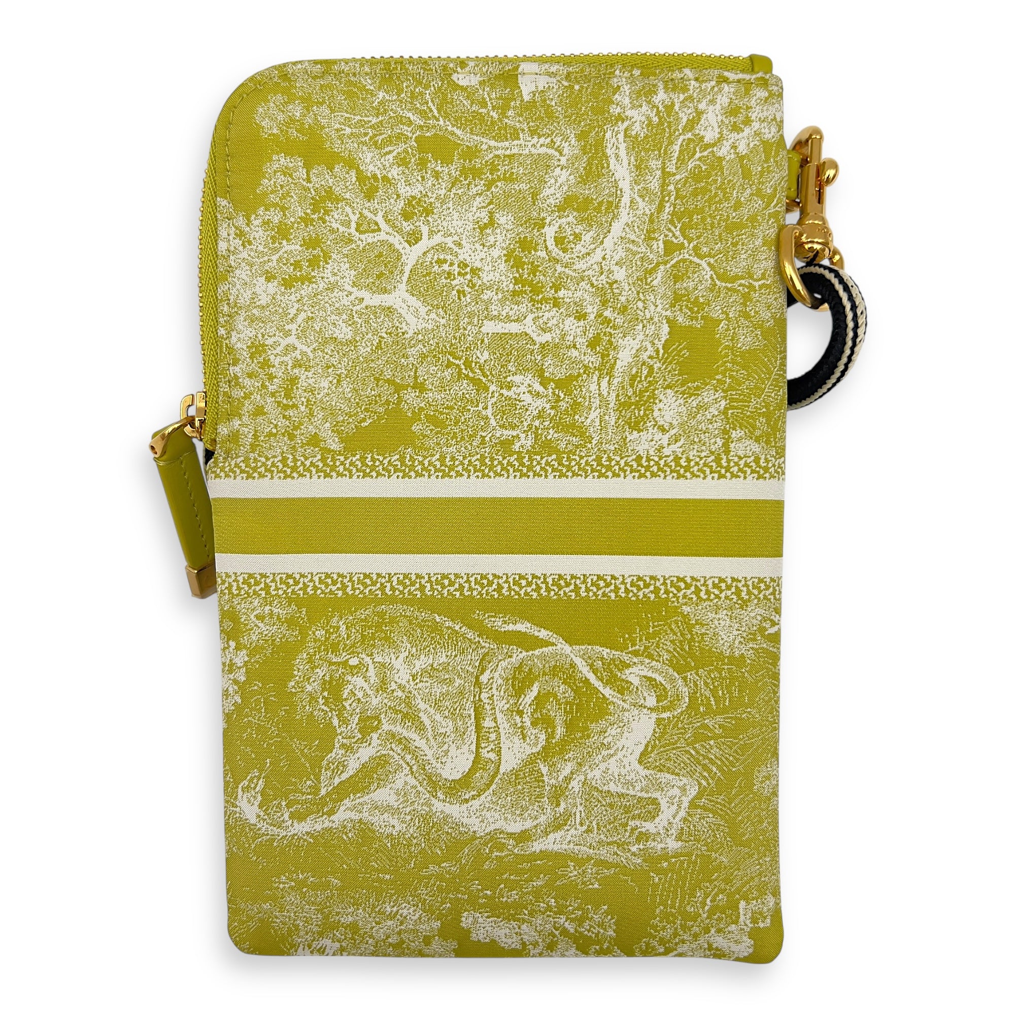 Dior Travel Green Multifunctional Pouch in Calfskin, Gold hardware_2