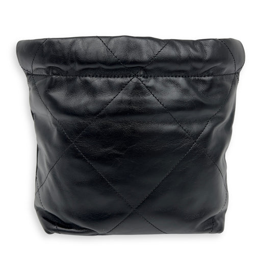 Chanel 22 Tote Shoulder Bag Mini Black in Lambskin, Gold hardware_2