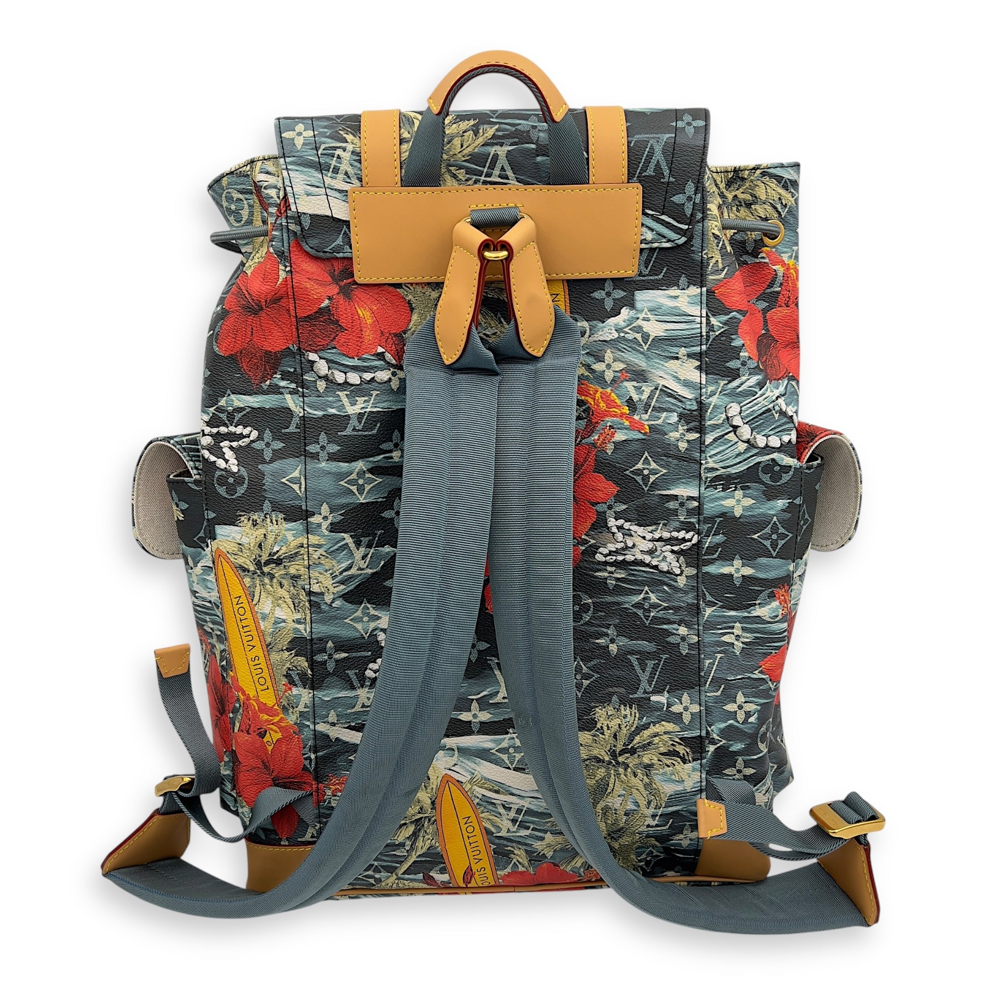 Louis Vuitton Surfing Christopher Backpack Multi-colour in Coated Canvas, Gold hardware_2