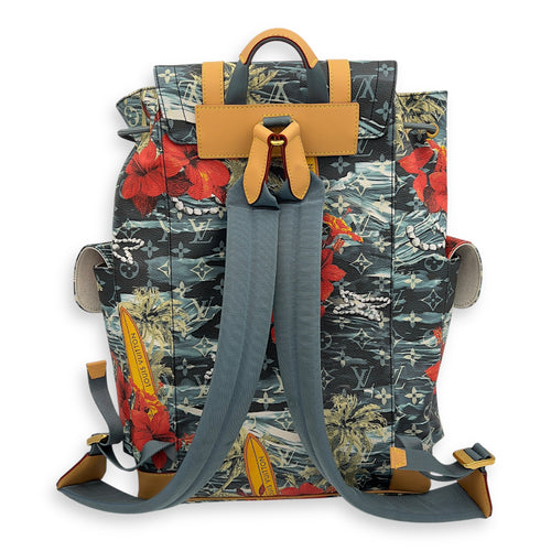 Louis Vuitton Surfing Christopher Backpack Multi-colour in Coated Canvas, Gold hardware_2