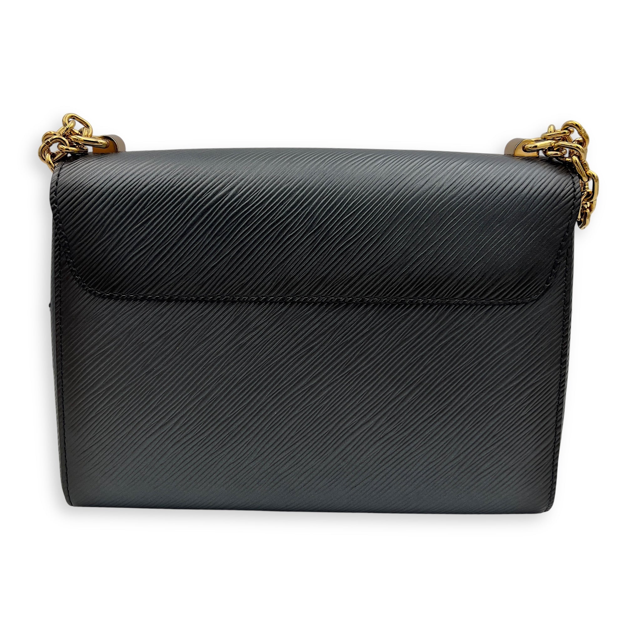 Louis Vuitton Twist Shoulder Bag MM Black in Epi Leather, Gold hardware_2