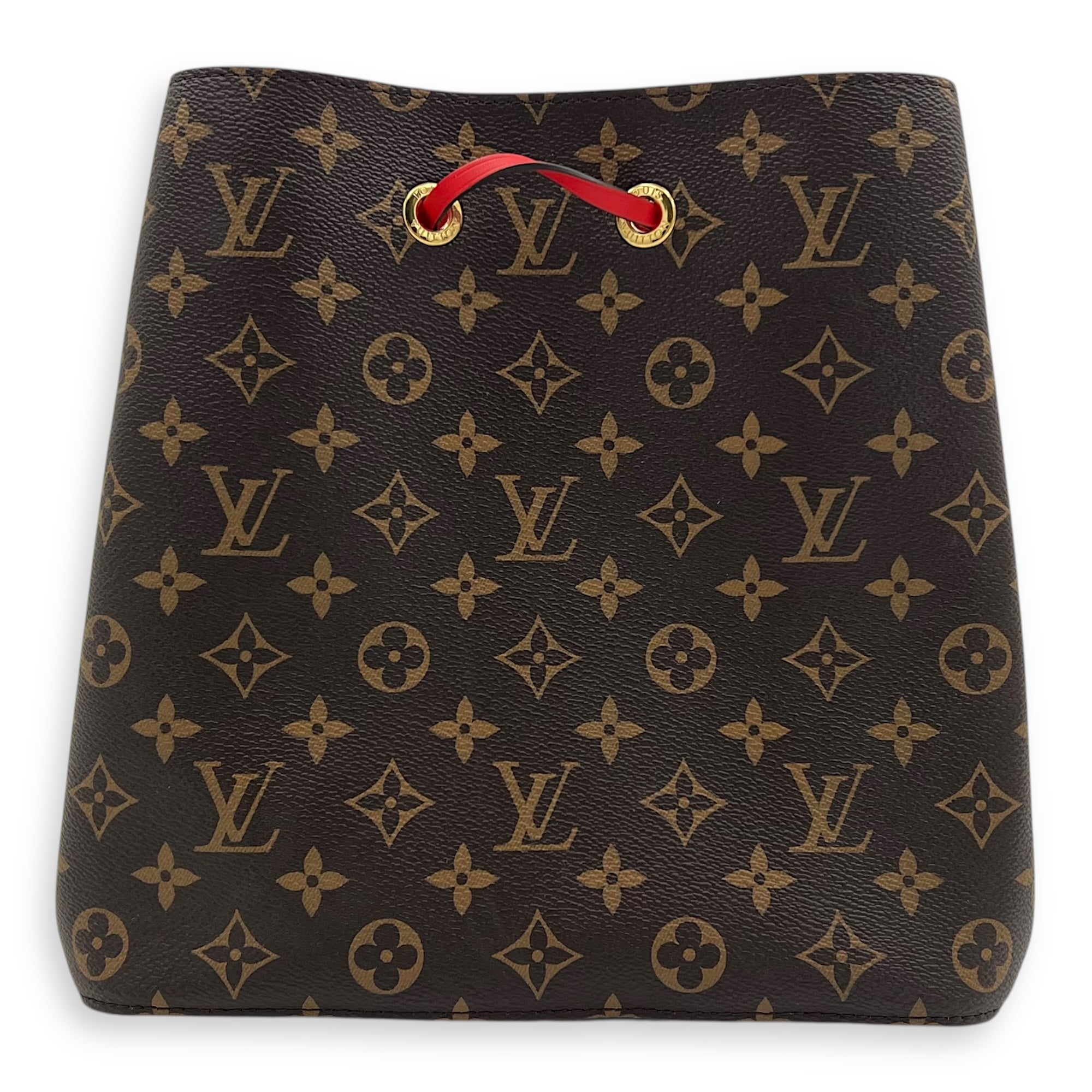 Louis Vuitton NeoNoe Bucket Bag Brown in Monogram Coated Canvas, Gold hardware_2