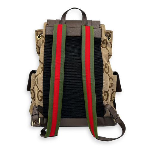 Gucci GG Backpack Brown in Canvas, Gold hardware_2
