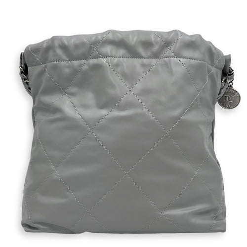 Chanel 22 Tote Bag Grey in Calfskin, Silver hardware_2
